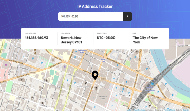 IP Address Tracker project thumbnail